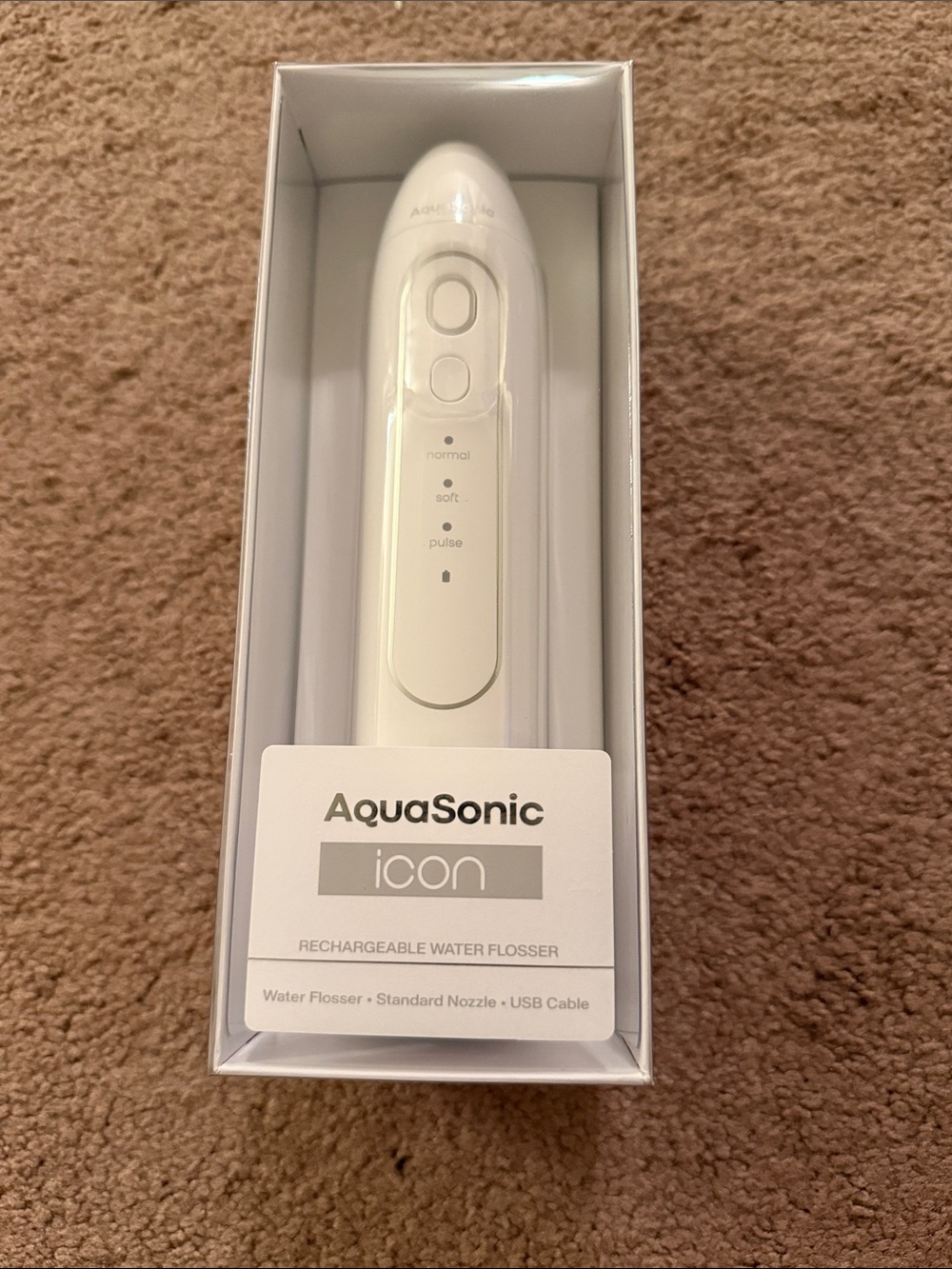Icon Rechargeable Water Flosser - White - NEW!!
